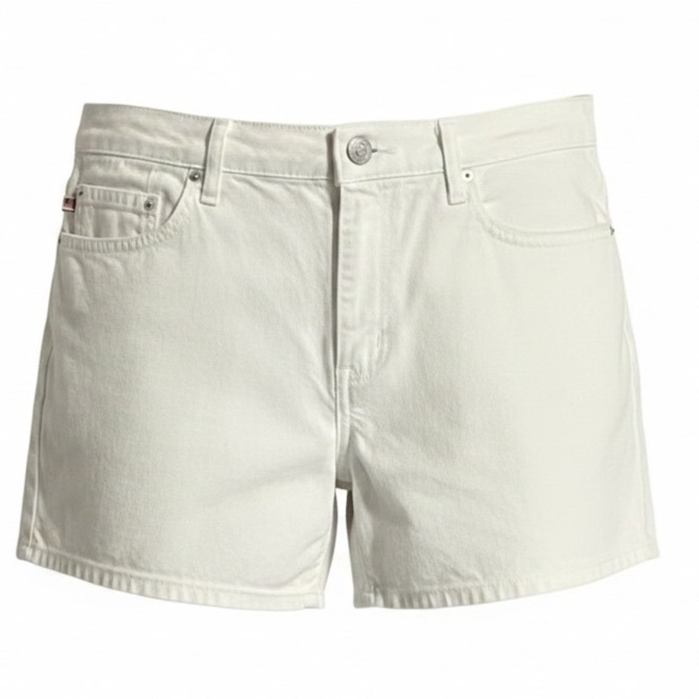 Polo Jeans Co Ralph Lauren White Denim Shorts Women 10 5 Inch Saturday Short y2k